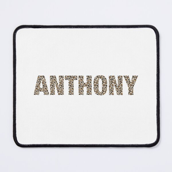 Item preview, Anthony name leopard pattern my name is Anthony gift birthday holiday anniversary Essential Inspiration Joy Mood Funny designed and sold by DesignByHeartUK.