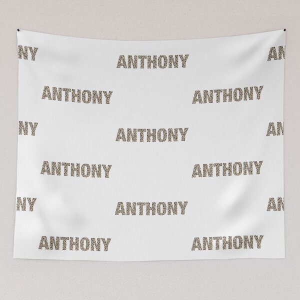Item preview, Anthony name leopard pattern my name is Anthony gift birthday holiday anniversary Essential Inspiration Joy Mood Funny designed and sold by DesignByHeartUK.