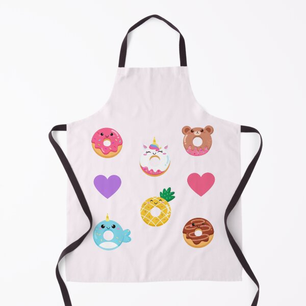 Item preview, Kawaii Donuts Faces Rainbow Sprinkles Unicorn Bear Narwhal Hearts designed and sold by Simplyy Unique.