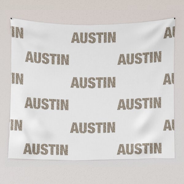 Item preview, Austin name leopard pattern my name is Austin gift birthday holiday anniversary Essential Inspiration Joy Mood Funny designed and sold by DesignByHeartUK.