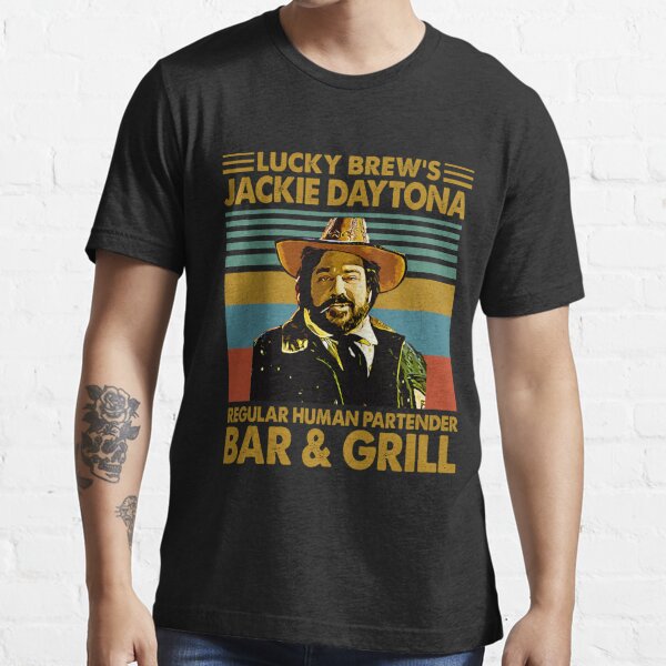 Lucky Brew's Jackie Daytona Regular Human Partender Bar & Grill Essential T-Shirt