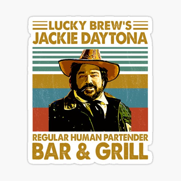 Aperçu de l'œuvre Lucky Brew's Jackie Daytona Regular Human Partender Bar & Grill créée et vendue par VilmosLaszlo.