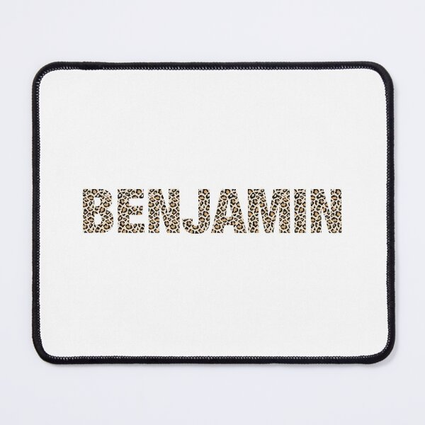 Item preview, Benjamin name leopard pattern my name is Benjamin gift birthday holiday anniversary Essential Inspiration Joy Mood Funny designed and sold by DesignByHeartUK.