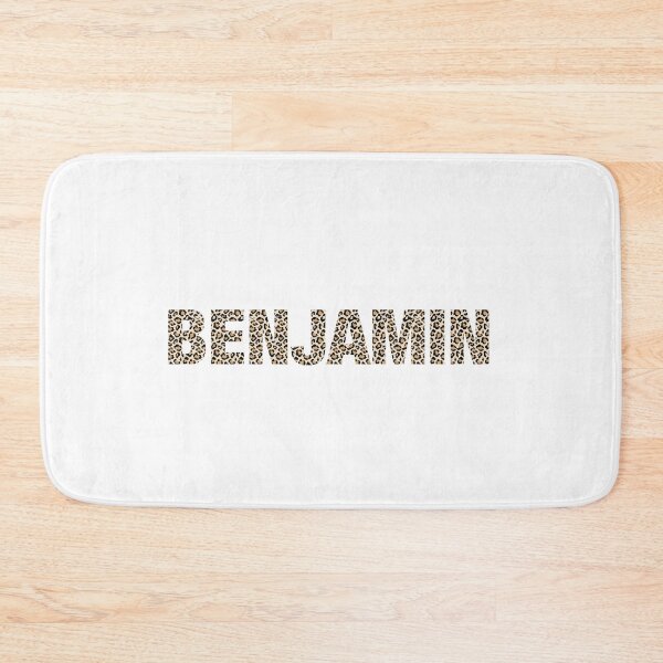 Item preview, Benjamin name leopard pattern my name is Benjamin gift birthday holiday anniversary Essential Inspiration Joy Mood Funny designed and sold by DesignByHeartUK.