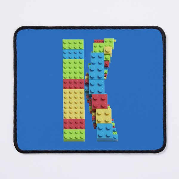 Item preview, Building Brick Initial K in Primary Colors designed and sold by TheFlyingPug.