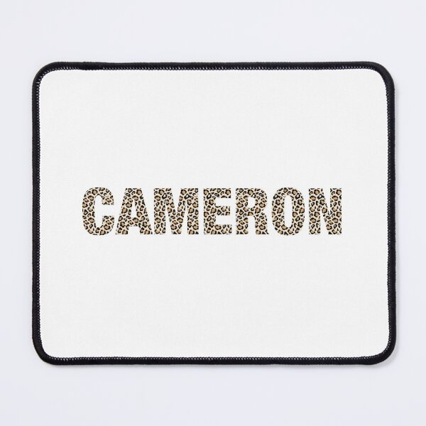 Item preview, Cameron name leopard pattern my name is Cameron gift birthday holiday anniversary Essential Inspiration Joy Mood Funny designed and sold by DesignByHeartUK.