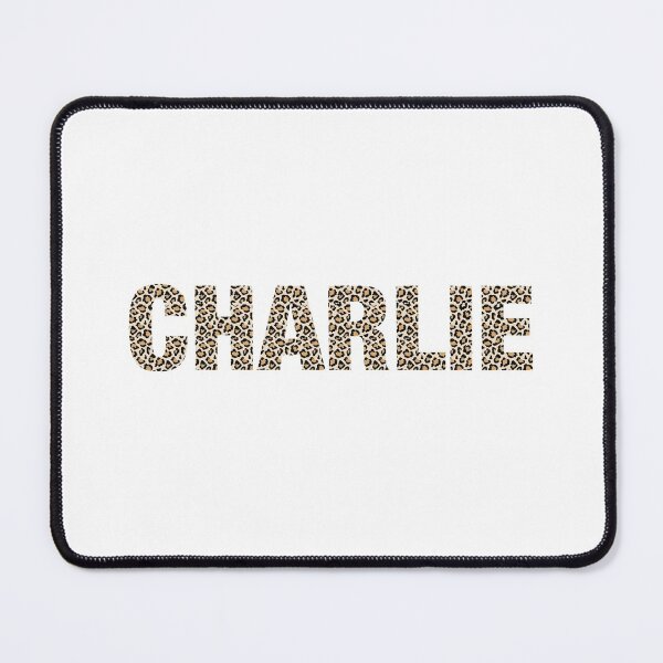 Item preview, Charlie name leopard pattern my name is Charlie gift birthday holiday anniversary Essential Inspiration Joy Mood Funny designed and sold by DesignByHeartUK.