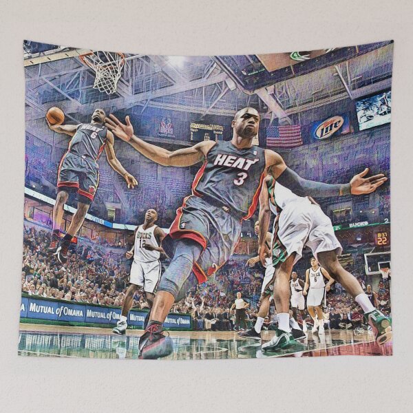 Item preview, LeBron Wade Miami Heat designed and sold by Felynia.