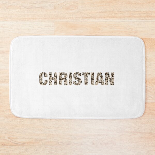 Item preview, Christian name leopard pattern my name is Christian gift birthday holiday anniversary Essential Inspiration Joy Mood Funny designed and sold by DesignByHeartUK.