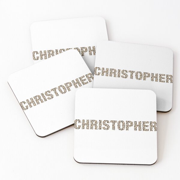 Item preview, Christopher name leopard pattern my name is Christopher gift birthday holiday anniversary Essential Inspiration Joy Mood Funny designed and sold by DesignByHeartUK.