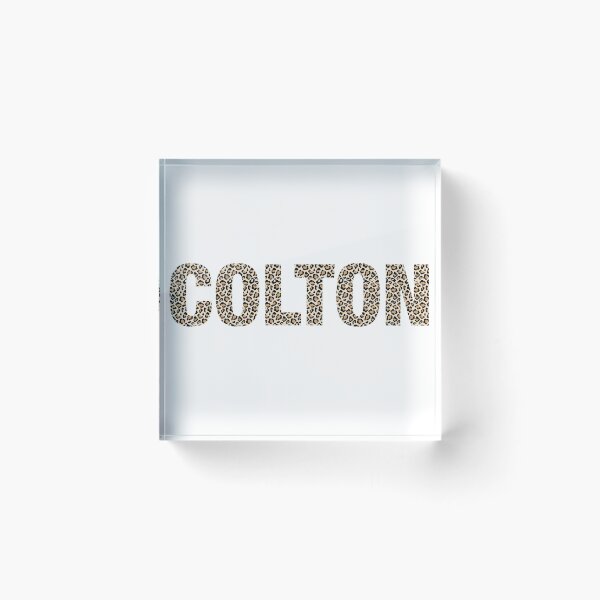 Item preview, Colton name leopard pattern my name is Colton gift birthday holiday anniversary Essential Inspiration Joy Mood Funny designed and sold by DesignByHeartUK.