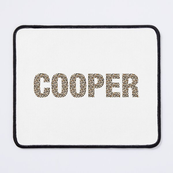 Item preview, Cooper name leopard pattern my name is Cooper gift birthday holiday anniversary Essential Inspiration Joy Mood Funny designed and sold by DesignByHeartUK.