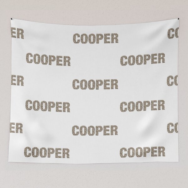 Item preview, Cooper name leopard pattern my name is Cooper gift birthday holiday anniversary Essential Inspiration Joy Mood Funny designed and sold by DesignByHeartUK.