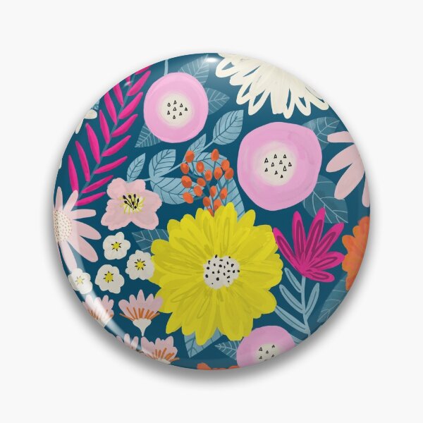 Item preview, Flower Field Pattern Vibrant Boho Florals designed and sold by Sandra Hutter.