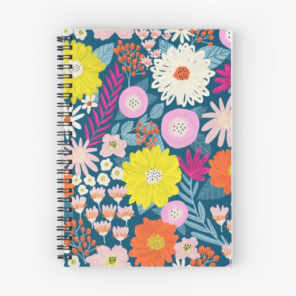 Artikelvorschau, Flower Field Pattern Vibrant Boho Florals entworfen und verkauft von Sandra Hutter.