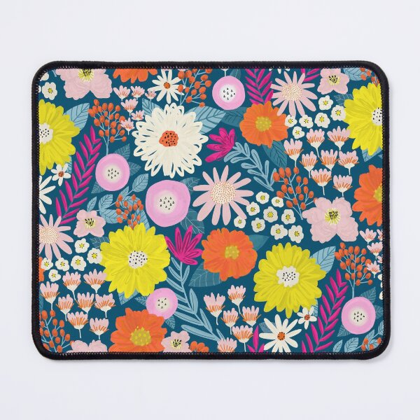 Item preview, Flower Field Pattern Vibrant Boho Florals designed and sold by Sandra Hutter.