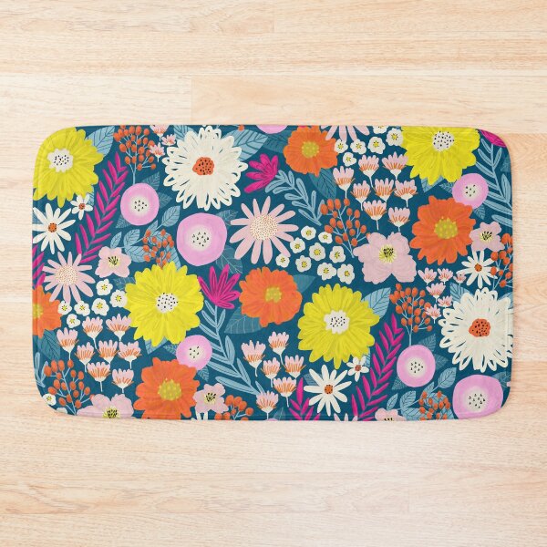 Artikelvorschau, Flower Field Pattern Vibrant Boho Florals entworfen und verkauft von Sandra Hutter.
