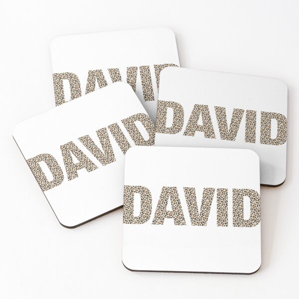 Item preview, David name leopard pattern my name is David gift birthday holiday anniversary Essential Inspiration Joy Mood Funny designed and sold by DesignByHeartUK.