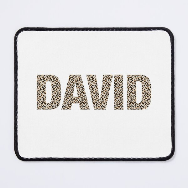 Item preview, David name leopard pattern my name is David gift birthday holiday anniversary Essential Inspiration Joy Mood Funny designed and sold by DesignByHeartUK.