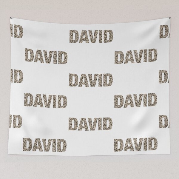 Item preview, David name leopard pattern my name is David gift birthday holiday anniversary Essential Inspiration Joy Mood Funny designed and sold by DesignByHeartUK.