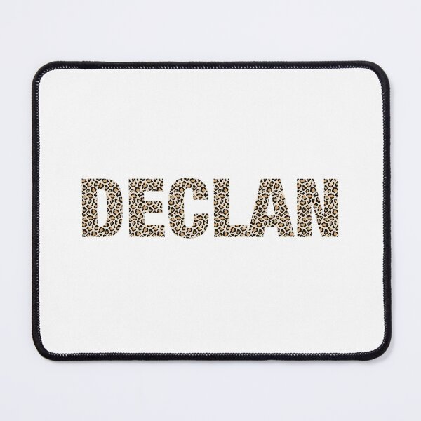 Item preview, Declan name leopard pattern my name is Declan gift birthday holiday anniversary Essential Inspiration Joy Mood Funny designed and sold by DesignByHeartUK.