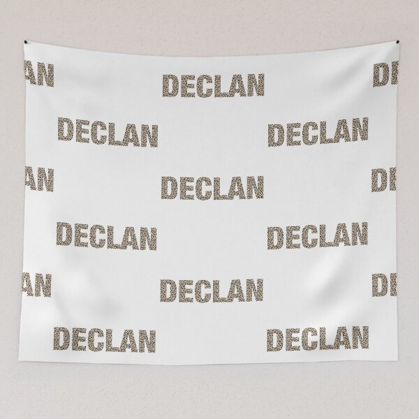 Item preview, Declan name leopard pattern my name is Declan gift birthday holiday anniversary Essential Inspiration Joy Mood Funny designed and sold by DesignByHeartUK.