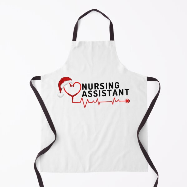 Item preview, Nursing Assistant with stethoscope santa hat (black text)- CNA Christmas - CNA Christmas Holiday designed and sold by CaitU.