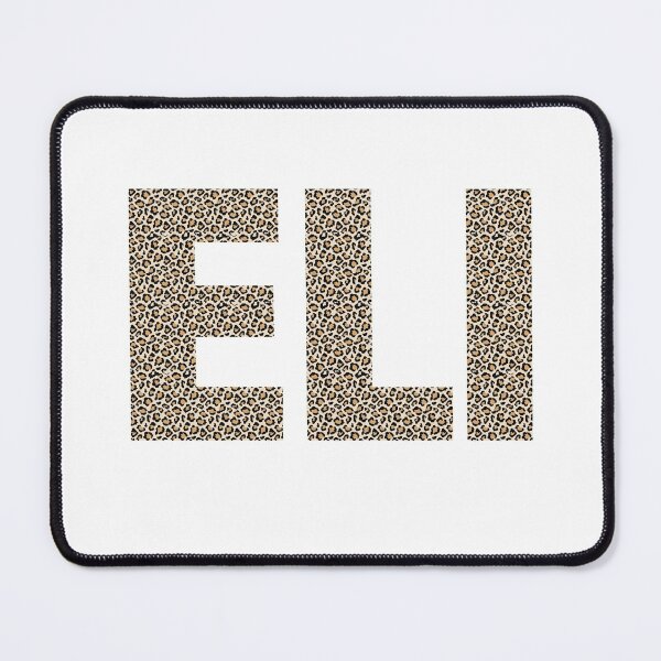 Item preview, Eli name leopard pattern my name is Eli gift birthday holiday anniversary Essential Inspiration Joy Mood Funny designed and sold by DesignByHeartUK.