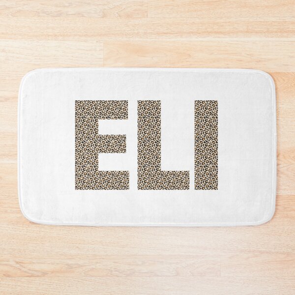 Item preview, Eli name leopard pattern my name is Eli gift birthday holiday anniversary Essential Inspiration Joy Mood Funny designed and sold by DesignByHeartUK.