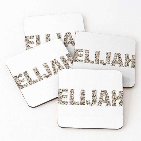 Item preview, Elijah name leopard pattern my name is Elijah gift birthday holiday anniversary Essential Inspiration Joy Mood Funny designed and sold by DesignByHeartUK.
