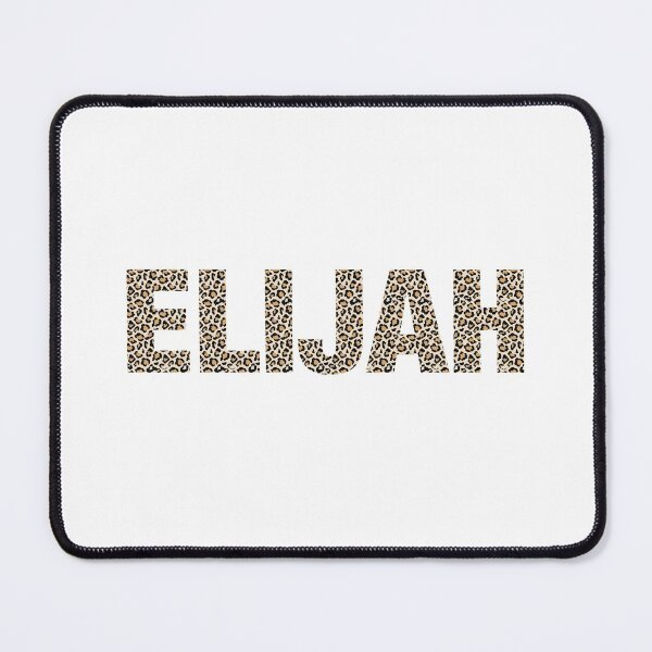 Item preview, Elijah name leopard pattern my name is Elijah gift birthday holiday anniversary Essential Inspiration Joy Mood Funny designed and sold by DesignByHeartUK.