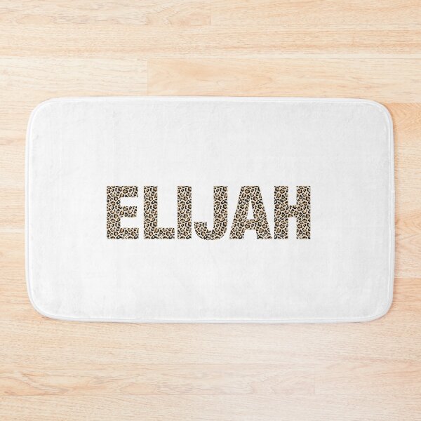 Item preview, Elijah name leopard pattern my name is Elijah gift birthday holiday anniversary Essential Inspiration Joy Mood Funny designed and sold by DesignByHeartUK.