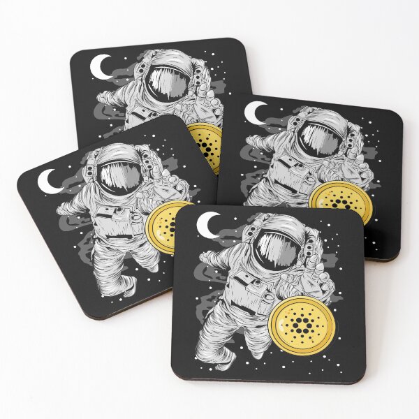 Item preview, Astronaut Reaching Out Cardano ADA Coin To The Moon Crypto Token Blockchain Cryptocurrency Wallet designed and sold by JaxonBrown.