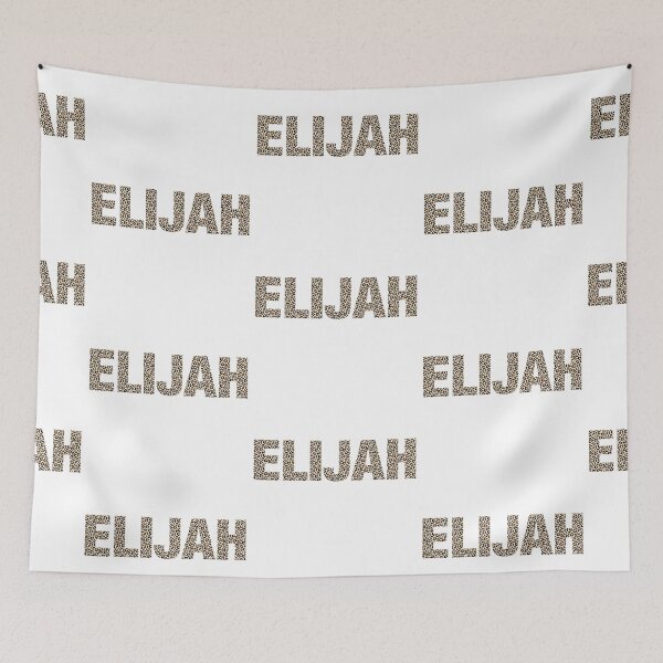 Item preview, Elijah name leopard pattern my name is Elijah gift birthday holiday anniversary Essential Inspiration Joy Mood Funny designed and sold by DesignByHeartUK.