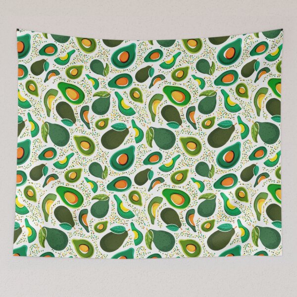 Item preview, Fresh green avocado isolated on white background designed and sold by MignonBeauty.