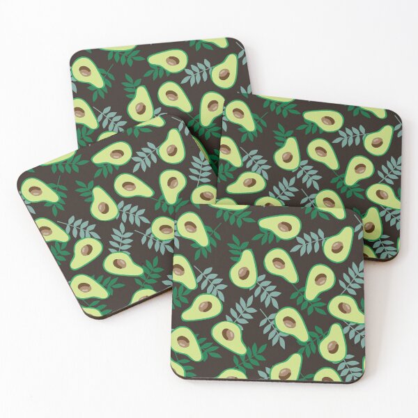 Item preview, Ripe avocado and leaves designed and sold by MignonBeauty.