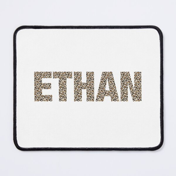Item preview, Ethan name leopard pattern my name is Ethan gift birthday holiday anniversary Essential Inspiration Joy Mood Funny designed and sold by DesignByHeartUK.