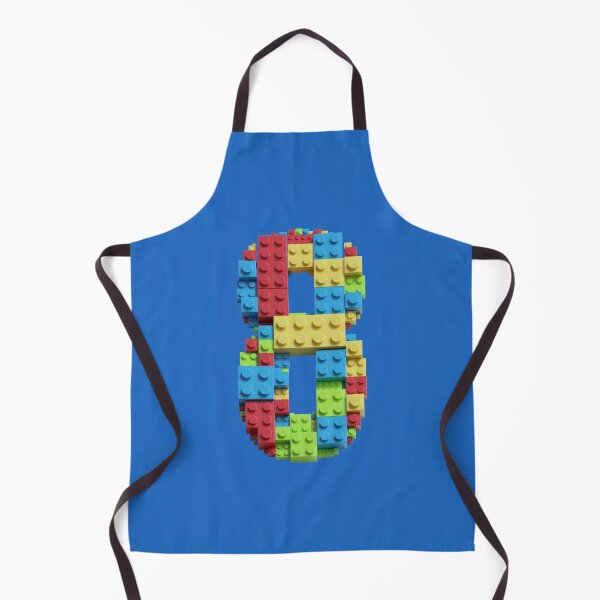 Item preview, Number 8 Built From Plastic Building Bricks - Primary Colors designed and sold by TheFlyingPug.