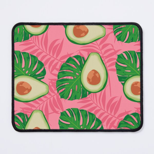 Item preview, Avocado slices and leaves on trendy pink designed and sold by MignonBeauty.