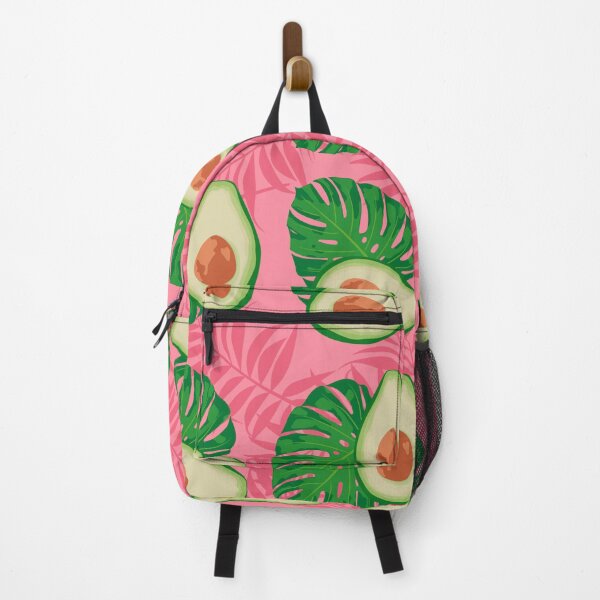 Item preview, Avocado slices and leaves on trendy pink designed and sold by MignonBeauty.