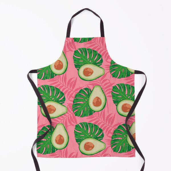 Item preview, Avocado slices and leaves on trendy pink designed and sold by MignonBeauty.