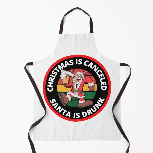 Item preview, Christmas Is Canceled Santa Is Drunk Round Sticker designed and sold by RGRamsey.