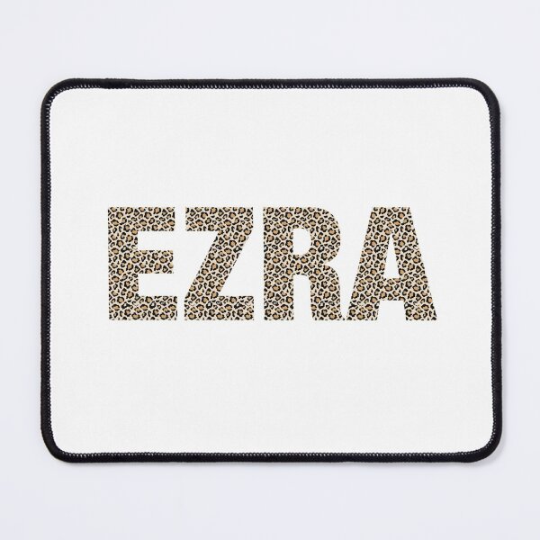 Item preview, Ezra name leopard pattern my name is Ezra gift birthday holiday anniversary Essential Inspiration Joy Mood Funny designed and sold by DesignByHeartUK.