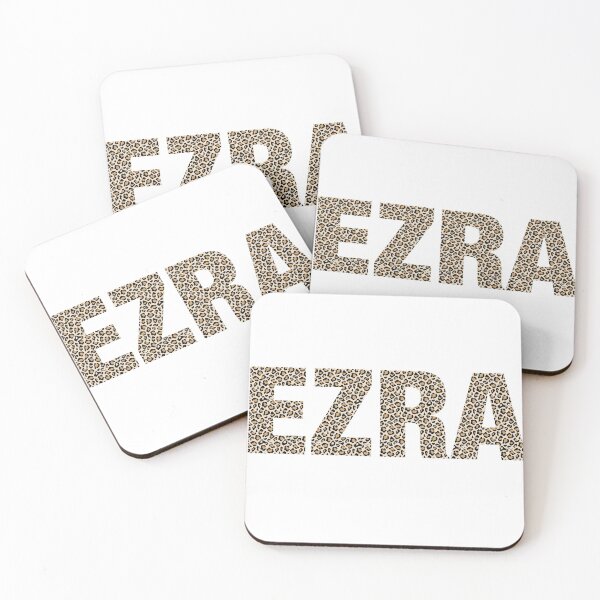 Item preview, Ezra name leopard pattern my name is Ezra gift birthday holiday anniversary Essential Inspiration Joy Mood Funny designed and sold by DesignByHeartUK.