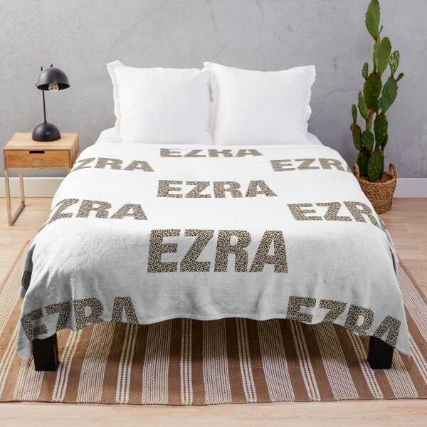 Item preview, Ezra name leopard pattern my name is Ezra gift birthday holiday anniversary Essential Inspiration Joy Mood Funny designed and sold by DesignByHeartUK.
