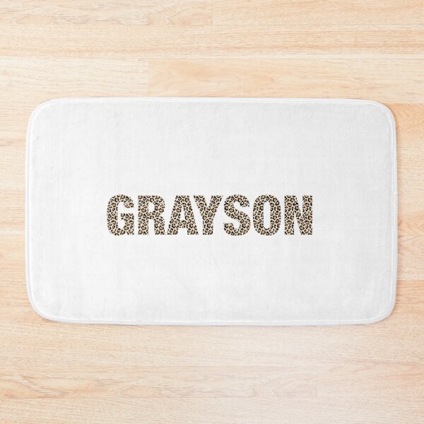 Item preview, Grayson name leopard pattern my name is Grayson gift birthday holiday anniversary Essential Inspiration Joy Mood Funny designed and sold by DesignByHeartUK.