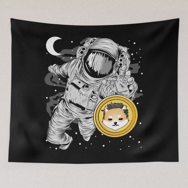 Item preview, Astronaut Reaching Out Dogelon Mars ELON Coin To The Moon Crypto Token Blockchain Cryptocurrency Wallet designed and sold by JaxonBrown.