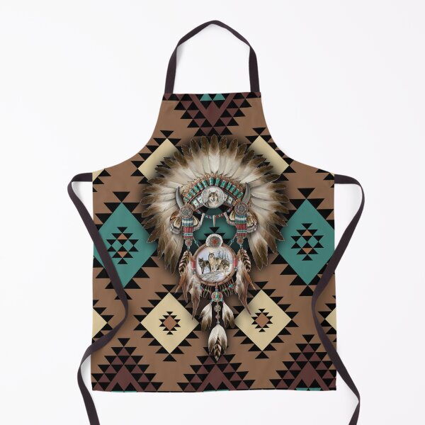 Item preview, Native American Wolf Mandala African Eagle Tribal designed and sold by MignonBeauty.