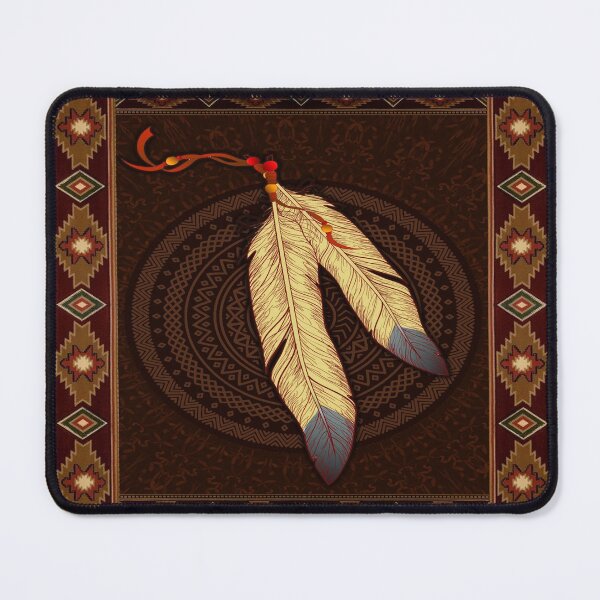 Item preview, Native Feathers mandala African Eagle Tribal designed and sold by MignonBeauty.