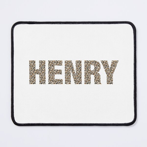 Item preview, Henry name leopard pattern my name is Henry gift birthday holiday anniversary Essential Inspiration Joy Mood Funny designed and sold by DesignByHeartUK.